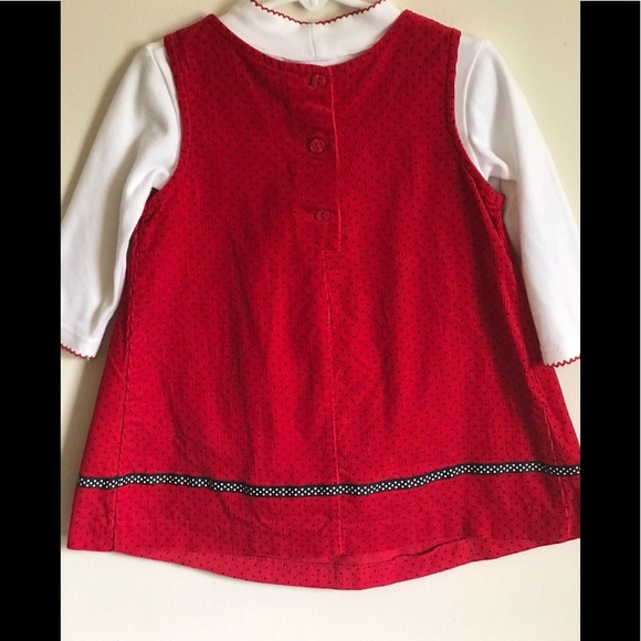 Rare 80’sVintage Toddler Ladybug appliqué Dress 2T - Picture 7 of 7